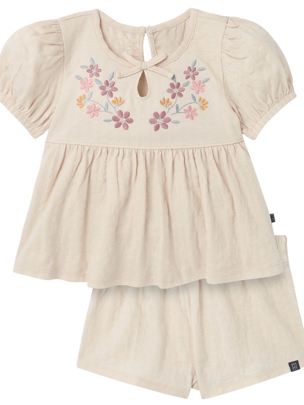 Modern Moments Toddler Girls 4T Cream Floral Embroidered Boho 2 Piece Set